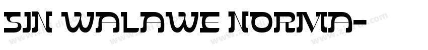 SIN Walawe Norma字体转换